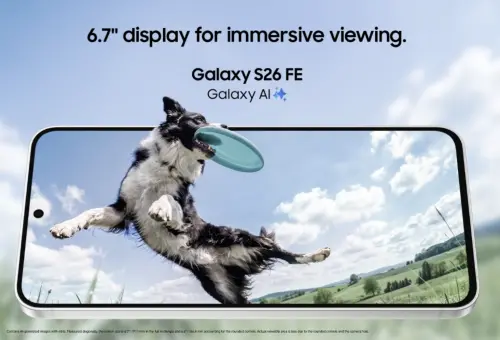 Galaxy S26 FE配備6.7吋Dynamic AMOLED 2X螢幕,最高支援120Hz螢幕更新率。(圖/三星提供) ▲Galaxy S26 FE配備6.7吋Dynamic AMOLED 2X螢幕,最高支援120Hz螢幕更新率。(圖/三星提供)