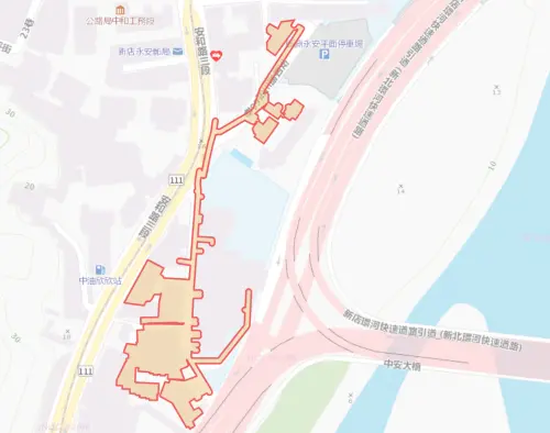 ▲新北市9月1日停水範圍。(圖/自來水公司water.gov.tw) ▲新北市新店區9月1日停水範圍。(圖/自來水公司water.gov.tw)