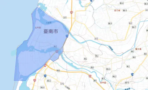 ▲台南市9月1日停水範圍。(圖/自來水公司water.gov.tw) ▲台南市9月1日停水範圍。(圖/自來水公司water.gov.tw)