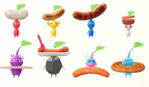 ▲皮克敏手遊9月推出全新香腸飾品皮克敏。（圖／《Pikmin Bloom》）